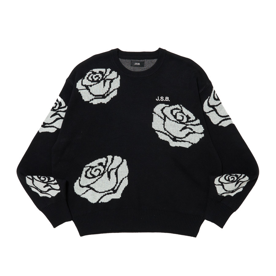 Rose Logo Knit Sweater | J.S.B. | VERTICAL GARAGE OFFICIAL