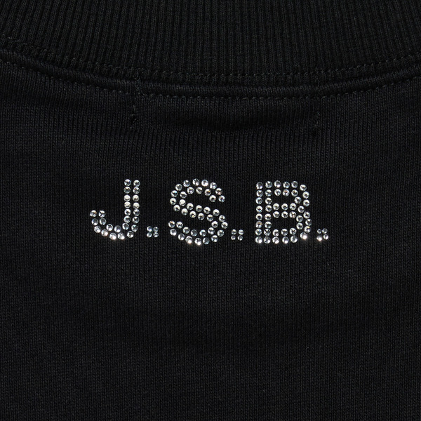 Rhinestone Logo Crewneck Sweat 詳細画像 Black 6