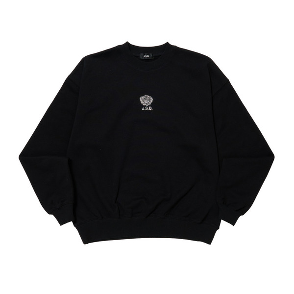 Rhinestone Logo Crewneck Sweat 詳細画像 Black 1