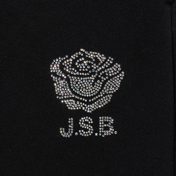 Rhinestone Logo Sweat Trousers 詳細画像 Black 6