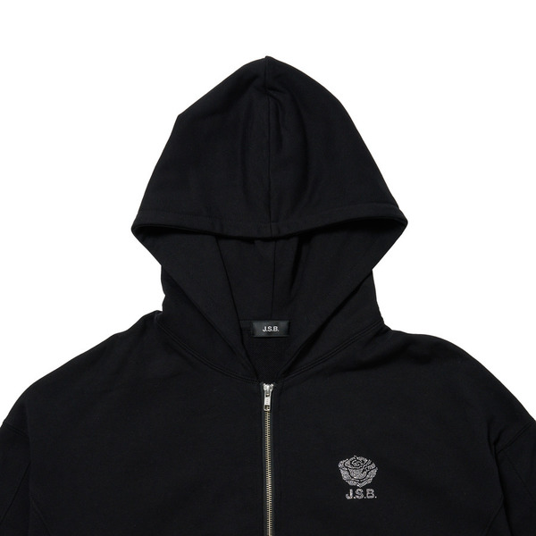 Rhinestone Logo Zip Hoodie 詳細画像 White 2