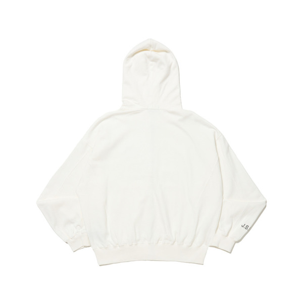 Rhinestone Logo Zip Hoodie 詳細画像 White 6