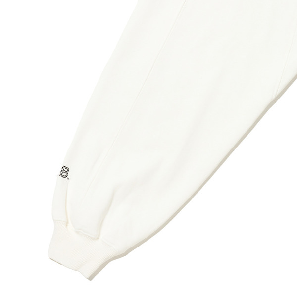 Rhinestone Logo Zip Hoodie 詳細画像 White 7