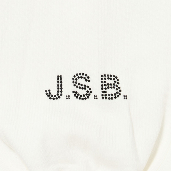 Rhinestone Logo Zip Hoodie 詳細画像 White 9