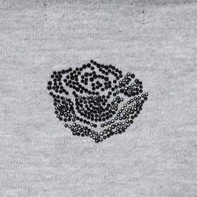 Rhinestone Logo Half Zip Sweat 詳細画像