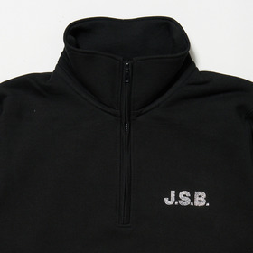 Rhinestone Logo Half Zip Sweat 詳細画像