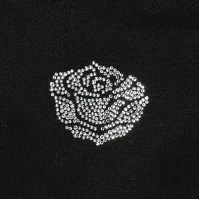 Rhinestone Logo Half Zip Sweat 詳細画像