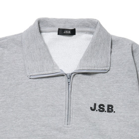 Rhinestone Logo Half Zip Sweat 詳細画像