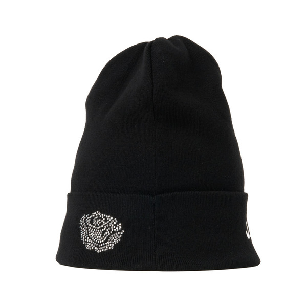 Rhinestone Logo Knit Cap 詳細画像 White 12