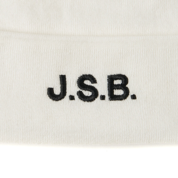 Rhinestone Logo Knit Cap 詳細画像 White 2