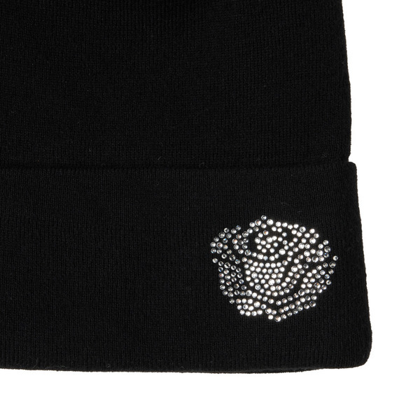 Rhinestone Logo Knit Cap 詳細画像 White 7