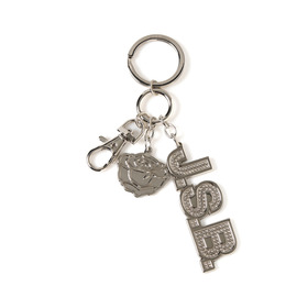 Rhinestone Logo Keychain