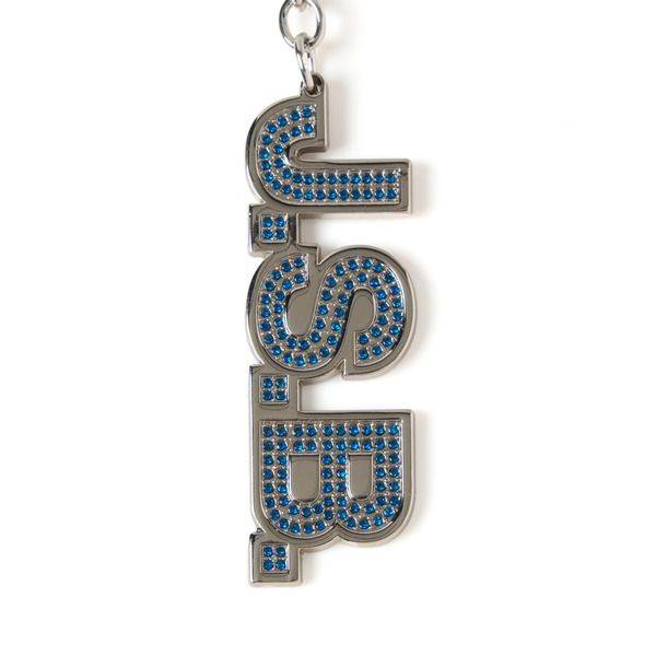 Rhinestone Logo Keychain 詳細画像 Silver 2