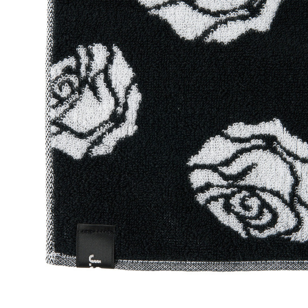 Rose Logo Hand Towel 詳細画像 Black 2