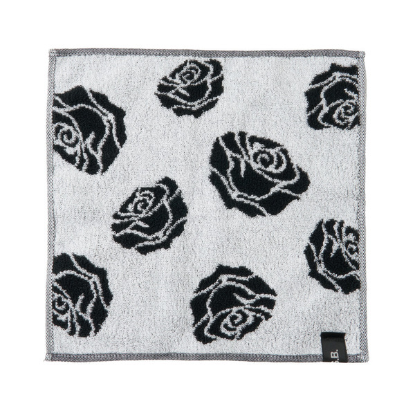 Rose Logo Hand Towel 詳細画像 Black 3