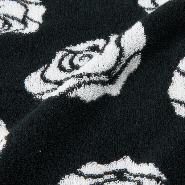 Rose Logo Hand Towel 詳細画像 Black 4