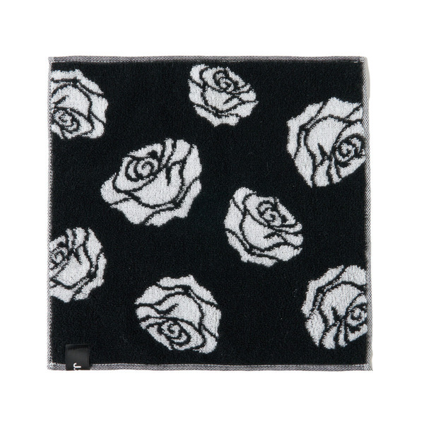 Rose Logo Hand Towel 詳細画像 Black 1