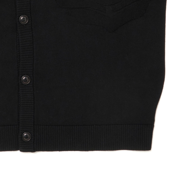 Rose Logo Knit Cardigan 詳細画像 Black 6