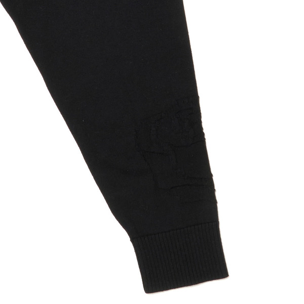 Rose Logo Knit Cardigan 詳細画像 Black 7