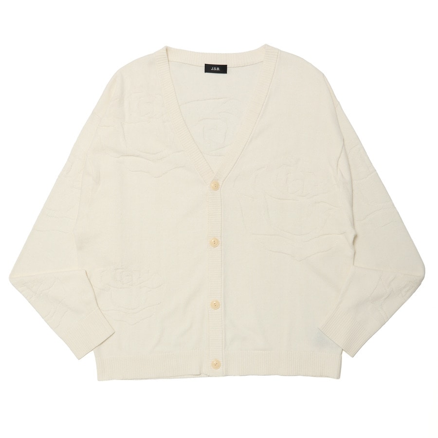 Rose Logo Knit Cardigan | J.S.B. | VERTICAL GARAGE OFFICIAL ONLINE 