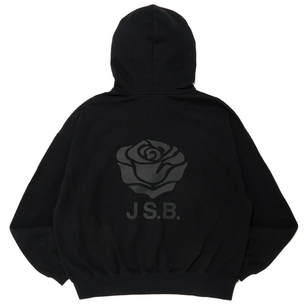 Rose Logo Zip Hoodie 詳細画像 Black 6