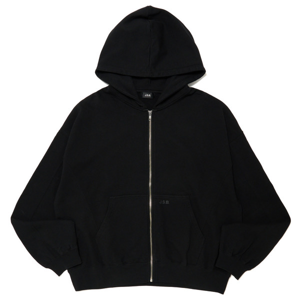 Rose Logo Zip Hoodie 詳細画像 Black 1
