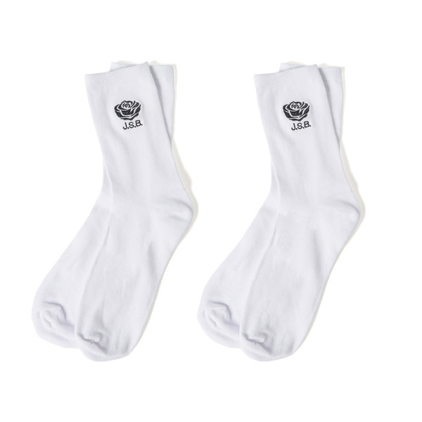 Rose Logo Socks Set 詳細画像 White 1