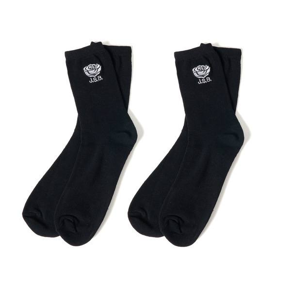 Rose Logo Socks Set 詳細画像 Black 1