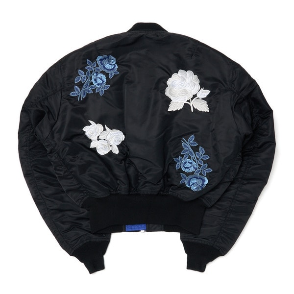 【PRE-ORDER】Rose Embroidery MA-1 Jacket 詳細画像 Black 1