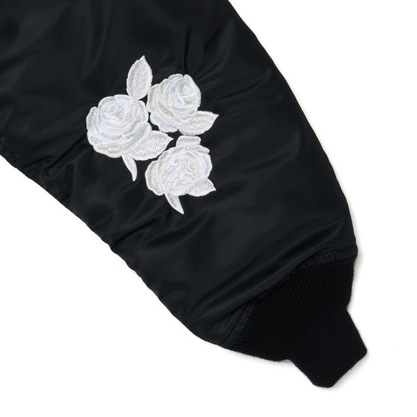 【PRE-ORDER】Rose Embroidery MA-1 Jacket 詳細画像 Black 5