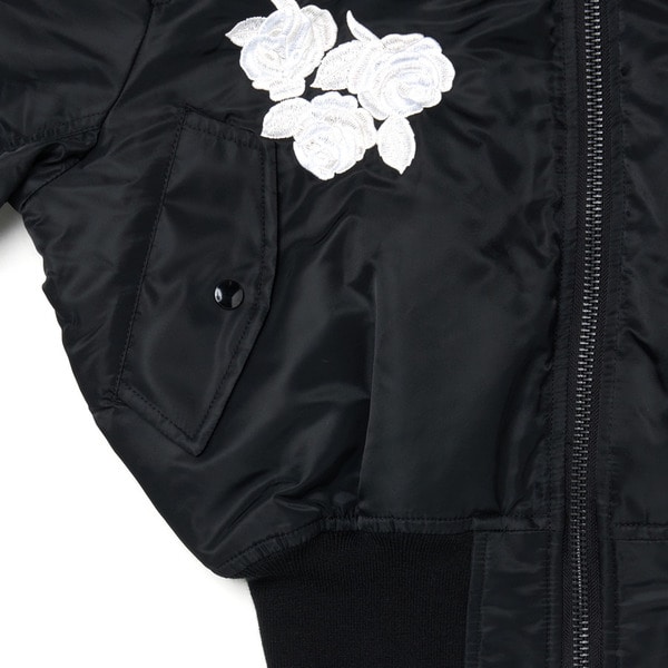 【PRE-ORDER】Rose Embroidery MA-1 Jacket 詳細画像 Black 6
