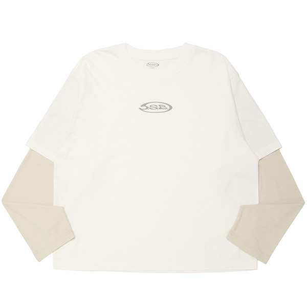 Essential Layered LS Tee 詳細画像 White 1