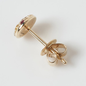 Color stone bouquet earrings (K10YG) 詳細画像