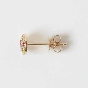 Color stone bouquet earrings (K10YG) 詳細画像