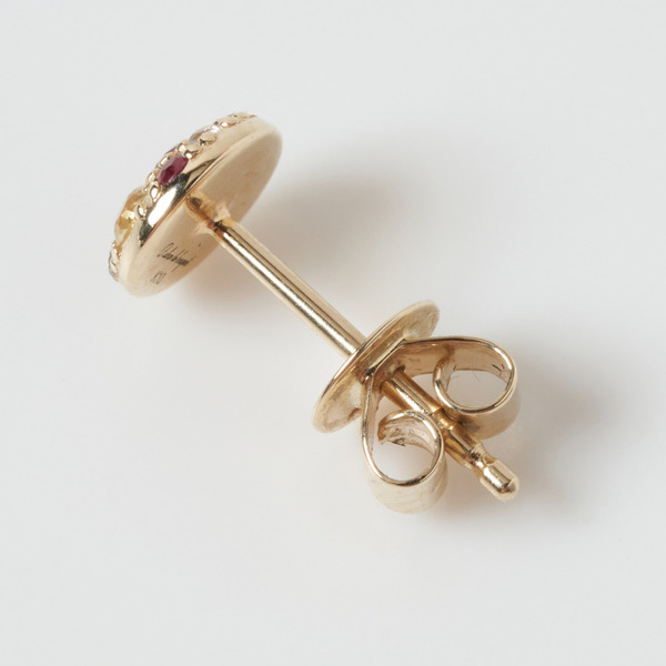Color stone bouquet earrings (K10YG) 詳細画像 Gold 2