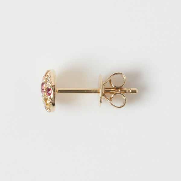 Color stone bouquet earrings (K10YG) 詳細画像 Gold 3