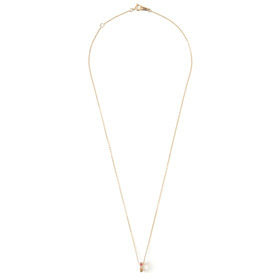 Color stone bouquet necklace (K10YG)