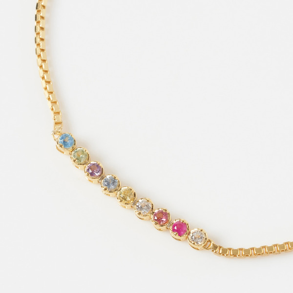 Color stone bouquet bracelet yellow gold 詳細画像 Gold 1