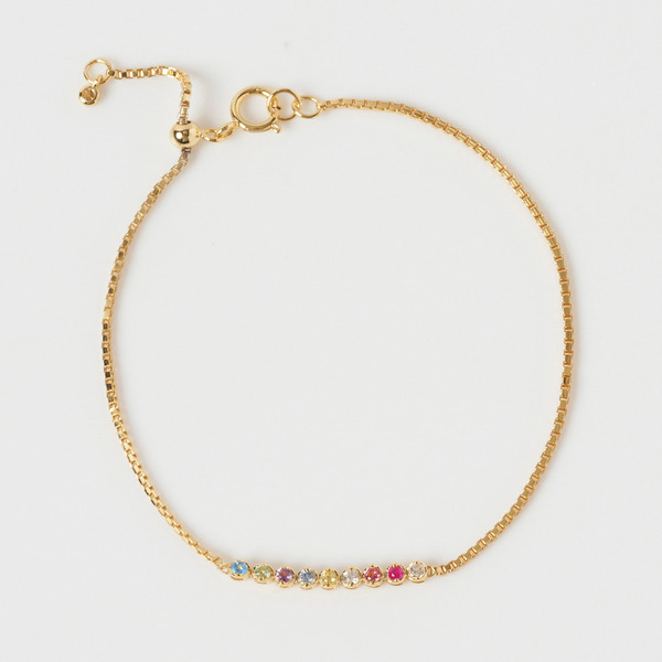 Color stone bouquet bracelet yellow gold 詳細画像 Gold 1