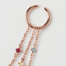 Color stone bouquet ear cuff 詳細画像