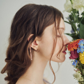 Color stone bouquet ear cuff 詳細画像