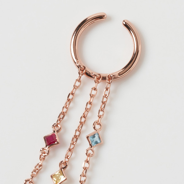 Color stone bouquet ear cuff 詳細画像 Pink Gold 1