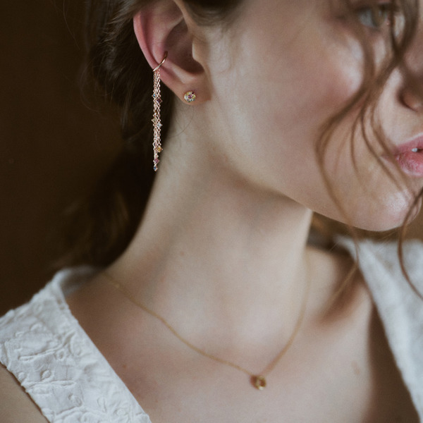 【抽選予約販売】Color stone bouquet necklace (K10YG) 詳細画像 Gold 7