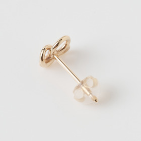 Lucky clover stud earrings(YG) 詳細画像