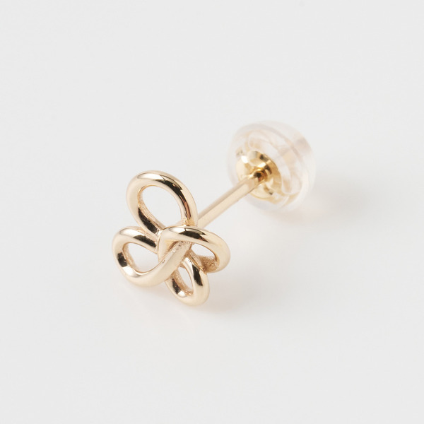 Lucky clover stud earrings(YG) 詳細画像 Gold 1