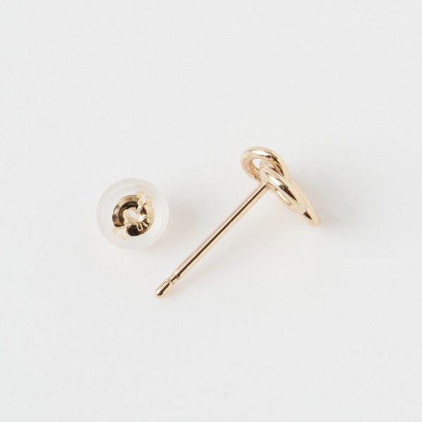 Lucky clover stud earrings(YG) 詳細画像 Gold 2