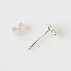 Lucky clover stud earrings(SV) 詳細画像
