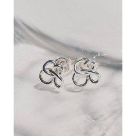 Lucky clover stud earrings(SV) 詳細画像
