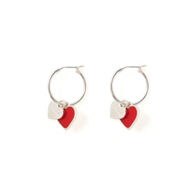 Rand Heart Emblem Earrings