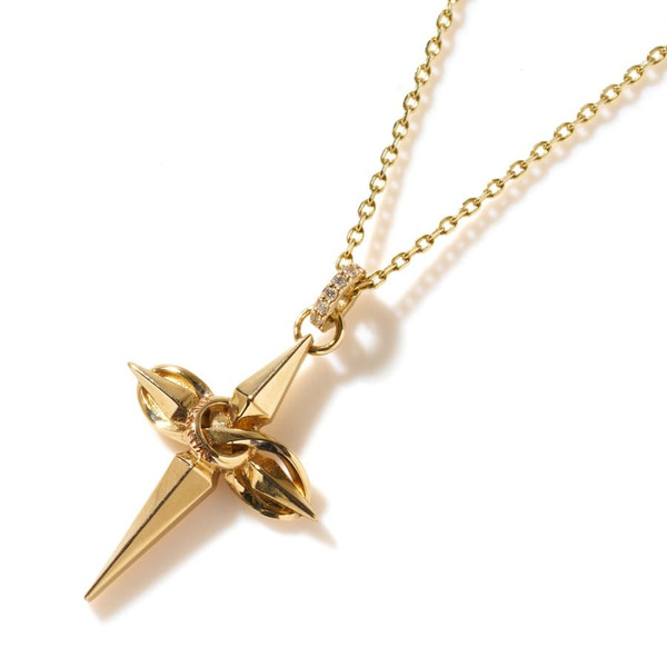 Infinity Cross Necklace K10 詳細画像 Gold 2